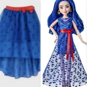 Disney Descendants 3 Asymetrical Tulle Skirt Girls size XXL